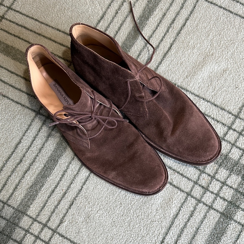 Men's Brown Suede Shoes size 8
